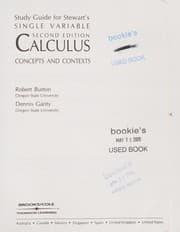 Tapa de Study guide for Stewart's Single variable calculus