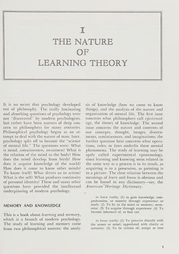 Tapa de Theories of learning