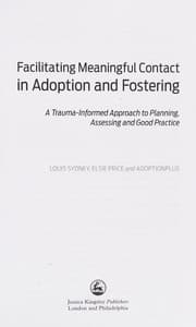 Tapa de Facilitating Meaningful Contact in Adoption and Fostering