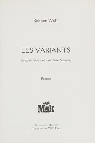Tapa de Les variants