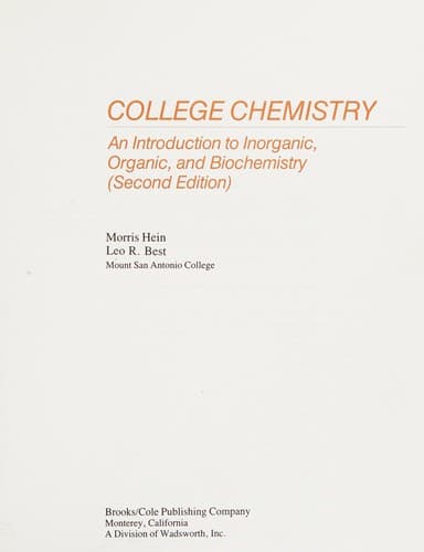 Tapa de College chemistry