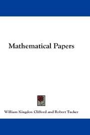 Tapa de Mathematical papers