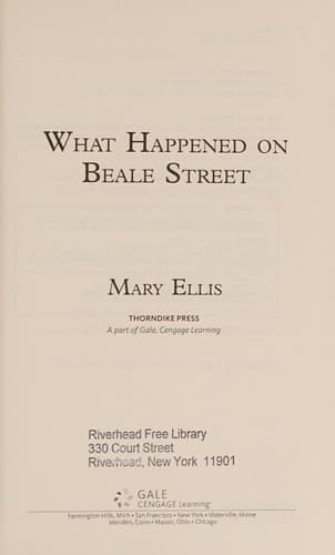 Tapa de What Happened on Beale Street