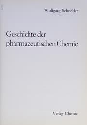 Tapa de Geschichte der pharmazeutischen Chemie