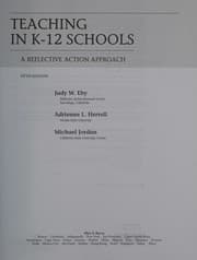 Tapa de Teaching in K-12 schools