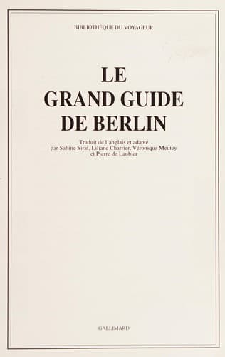 Tapa de Le grand guide de Berlin