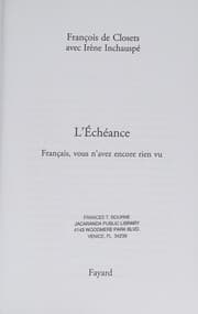 Tapa de L'échéance