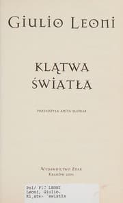 Tapa de Klątwa światła