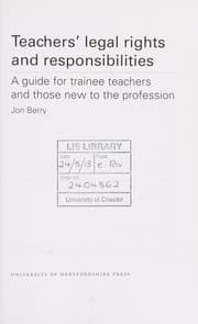Tapa de Teacher's Legal Rights and Responsibilities