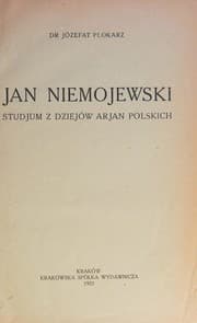 Tapa de Jan Niemojewski