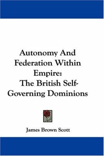 Tapa de Autonomy And Federation Within Empire