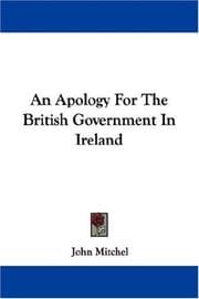 Tapa de An apology for the British government in Ireland