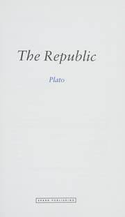 Tapa de The republic, Plato