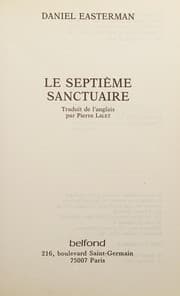 Tapa de Le septième sanctuaire