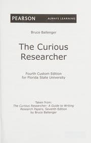 Tapa de The Curious Researcher
