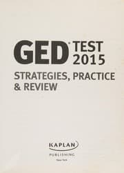 Tapa de GED test 2015