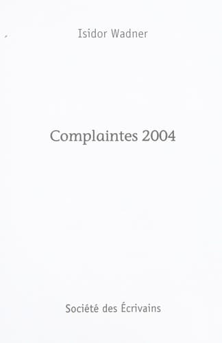 Tapa de Complaintes 2004