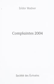 Tapa de Complaintes 2004