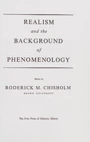 Tapa de Realism and the background of phenomenology