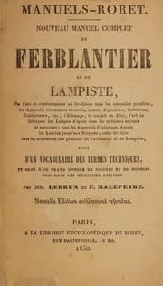 Tapa de Nouveau manuel complet du ferblantier et du lampiste