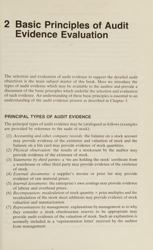 Tapa de The audit evidence process