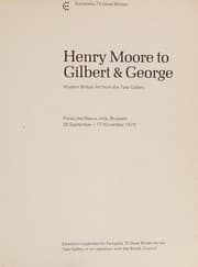 Tapa de Henry Moore to Gilbert & George