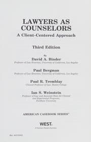 Tapa de Lawyers as counselors