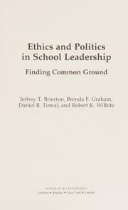 Tapa de Ethics and Politics in School Leadership