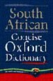 Tapa de South African concise Oxford dictionary