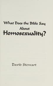 Tapa de What does the Bible say about homosexuality?