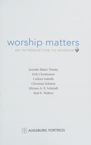 Tapa de Worship matters