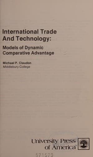 Tapa de International trade and technology