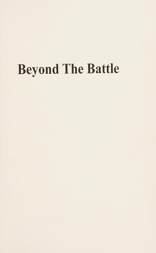 Tapa de Beyond the battle