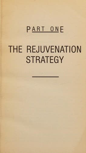 Tapa de The rejuvenation strategy