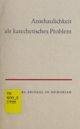 Tapa de Anschaulichkeit als katechetische Problem