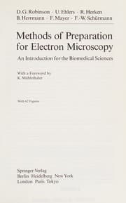 Tapa de Methods of preparation for electron microscopy