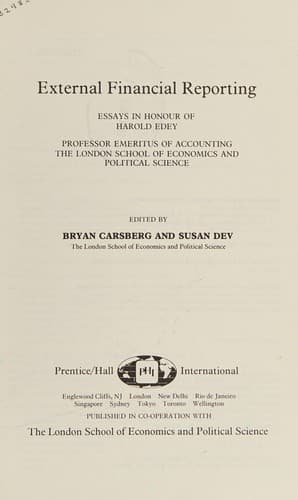 Tapa de External financial reporting