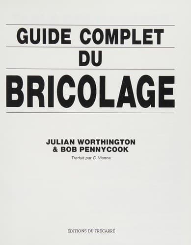 Tapa de Guide complet du bricolage