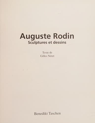 Tapa de Auguste Rodin