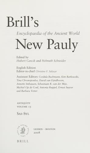 Tapa de Brill's New Pauly