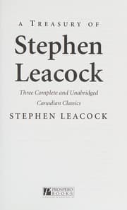 Tapa de A treasury of Stephen Leacock