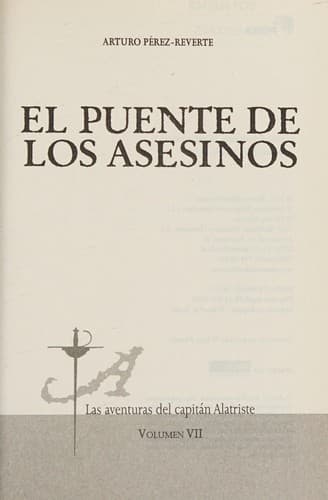Tapa de El puente de los asesinos