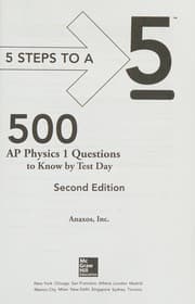 Tapa de AP Physics 1 Questions to Know by Test Day