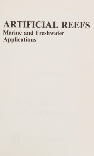 Tapa de Artificial reefs