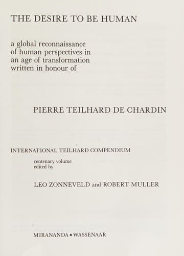 Tapa de The Desire to be human