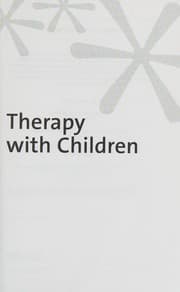 Tapa de Therapy with children