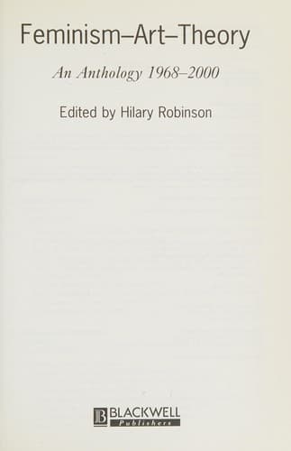 Tapa de Feminism-art-theory