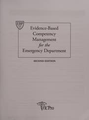 Tapa de Evidence-based competency management for the emergency department