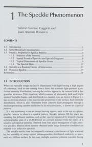 Tapa de Dynamic laser speckle and applications