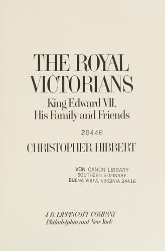 Tapa de The royal Victorians